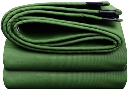 Heavy Duty Tarpaulin Waterproof Tarp Sheet 2m x 2m, 3m x 3m, 4m x 4m, 5m x 5m Foldable Ground Sheet,Green Tarp Sheet Cover for Furniture Camping Awning Canopy Patio Tent (Size : 5x6m)