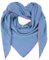 Gloop Damen Schal XXL Dreieckstuch Damen Dreieck Schal Halstuch Baumwolle Musselin Schal Poncho ohne Kratze an Haut Hergestellt in Italien 135 cm×135 cm×220 cm (Altblau)