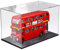 HCAEIOFJ Transparente Acryl-Vitrine für Lego Creator 10258, anwendbar für Expert London Bus Schaukasten, Geschenk (nur Vitrine) (schwarze Unterseite)