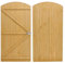 DKIEI 105x210 cm Wooden Garden Gate, Large Wooden Gate for Garden