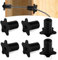 6 Uds Kit de Enrutamiento de Cable para Starlink, Silicona Bujes Pasantes de Alimentación de Cable para Cables de 1,6cm Ojal para Cables para Starlink Cables Ethernet (Negro)