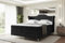 ALTDECOR Boxspringbett mit Silber Füßen, Matratze und Lattenrost, Topper, Polsterbett mit Bettkasten, Bett mit Stauraum H3- und H4- Matratze, Doppelbett -Vila-FS KING-200x200 - Schwarz Casablanca