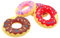 Générique Lot de 4 Bouées de Natation Gonflables Colorées pour Enfants, Jouets de Bain, Miniatures, Accessoires pour Maison de Poupée, Piscine, Modèle de Beignet