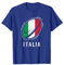 Italien Flagge auf Rugbyball für Italienische Rugby-Fans T-Shirt