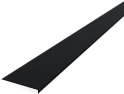 Profilo piatto in alluminio 20x2 mm (Verniciato RAL 9005 nero intenso opaco, lunghezza 1500 mm)