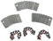 vhbw 30x Ersatz-Messer kompatibel mit Einhell Freelexo Kit 600, LCD Kit 900 Rasenmäher - Ersatzklinge Silber, Edelstahl
