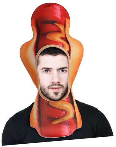 Toyvian Lustiger Hot Dog Hut Neuheitshut für Bequemes Kostümzubehör Vielseitig Einsetzbar für Partys Dekoration und Einzigartiges Hot Dog Design