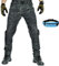 Apex Cargo Moto, ApexCargo | Pantalon Tactique, Pantalon Apex Cargo Moto, Treillis Militaire Randonnée Chasse, Impermeable & Résistance À La Déchirure (1PC-Camouflage Noir,L)