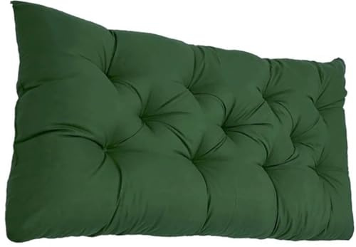 Bankauflage Sitzkissen Gartenkissen Bankkissen 90x50/100x50/110x50/120x50cm, Dicke 8cm,Sitzauflagen Loungekissen Sitzpolster Auflage Für Bänke/Gartenbank Stuhlkissen(Dunkelgrün,100x50cmx8cm)