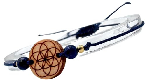 Waldviertler Geschenke ® Armband mit Edelsteinen & Holz – handgefertigt, dehnbar & spirituell – Naturstein-Schmuck für Damen & Herren mit Bedeutung