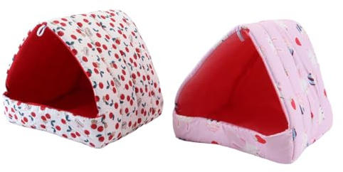 Gutol Lot De 2 Lits Pour Cobayes, Niche Chaude Pour Cobayes, Accessoires Lavables Pour Cages De Petits Animaux (chinchillas, Hamsters, Lapins Nains)
