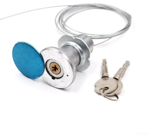 HanOaki Garagentor-Schlosszylinder für Rolltore mit Zugschnur, 1,8 m Kabel, Zinklegierung, Aluminiumgehäuse, Kupferkern, manuelles Sicherheitsschloss