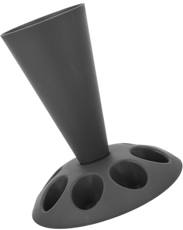 SMASOLO Detachable Piping Bag Stand Nozzles Holder Grey Pastry Bag Organizer for Cake Decorating Baking Tool Slots for Piping Tips Storage