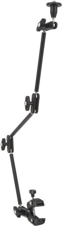 MENDUNER Super Pince à Bras de Friction articulé Réglable, Support de Bureau Flexible avec Filetage 1/4 et 3/8 Pouces pour Webcam, Micro, Caméra d'action, Lumière, Support de Téléphone
