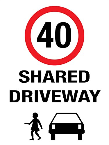Strada Privata Limite Di Velocità 40 Km/H Cartello Di Avvertimento Poster Metal Cartello Decorativo Cartelli Metallo Per Soggiorno Bar Pub Garage Club S