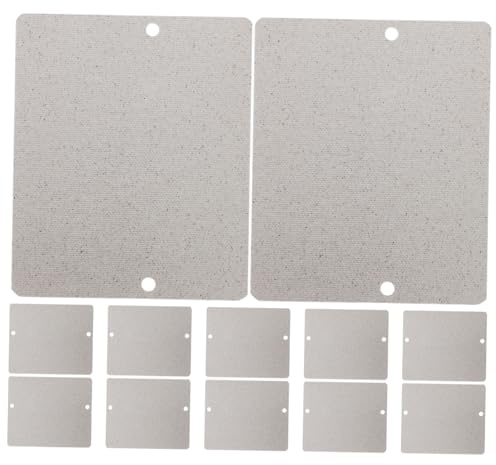 SOIMISS 12 Stück Hochtemperaturbeständiger Silberner Mikrowellen Isolierpad aus Mica für Toaster und Mikrowellen Leicht zu Reinigen und Langlebig