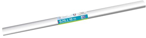 Elba 400052800 Buchschutzfolie, PVC, kristall farblos, 700 mm x 10 m