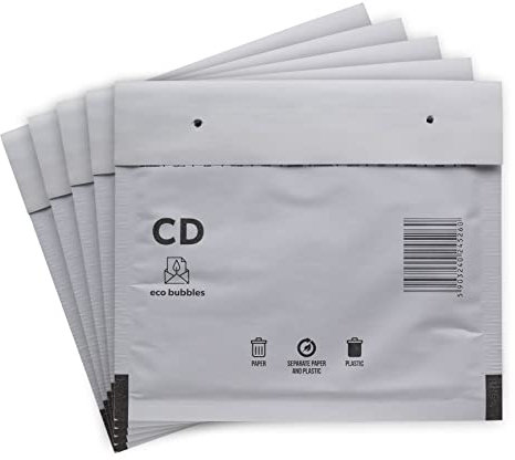 30 Versandtaschen Luftpolsterumschläge 200 x 175 mm CD Luftpolsterversandtaschen Luftpolstertaschen Gr. CD weiß Umschläge haftklebend gepolstert Polsterumschlag Taschen