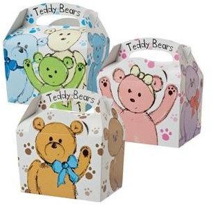 10 x Party Food Box TEDDY BEARS PICNIC by Teddy Bears Picnic