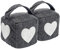 Nicola Spring Mismatched Herringbone Door Stop Set - Decorative Interior Doorstop - 16 x 16cm - Star/Heart - Pack of 2