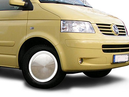 Universell passendes Radzierblendenset (4 Stück) 14 Zoll – Edelstahl Radzierblendenset passend bei PKW, Oldtimern und Youngtimer~