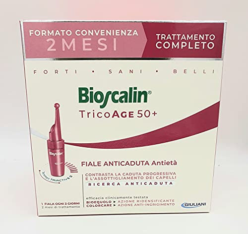 Bioscalin TricoAge 50+, Ampullen gegen Haarausfall für Damen, Packung mit 16 Ampullen zu je 3,5 ml