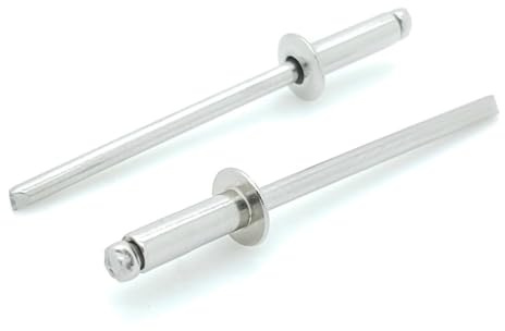 BCP Fasteners Aluminum Pop Rivets (#4-4) with Aluminum Mandrel, 1000 Pack