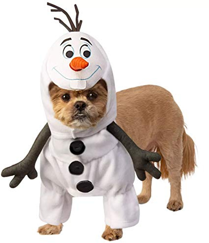 Rubie's Disney: Die Eiskönigin 2 Olaf Haustierkostüm, Partyartikel, Unisex, Erwachsene, Größe M, Halsumfang 37 cm, Umfang 50 cm, Rücken 48