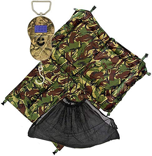 DNA NEW Carp Coarse Fishing Digital Weighing Scales in Camo with Deluxe Landing Mat and Fish Safe Soft Mesh Weigh Sling