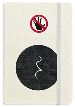 White Music Quarter Rest Black Secret Notebook Classic Journal Tagebuch A5