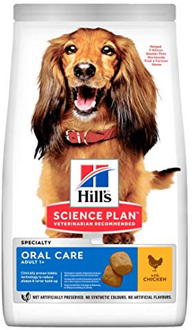 Hills Science Plan Adult Oral Care Medium Huhn Trockenfutter für Hunde, 12 kg