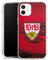 Silikon Hülle kompatibel mit Apple iPhone 12 Case transparent Handyhülle VfB Stuttgart Stadion Offizielles Lizenzprodukt