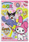 San-rio Kawaii Poster Kuromi My Melody Pink Anime Raumdekor Poster Drucke Leinwand Wandkunst ästhetische Raumdekoration 20 x 30 cm
