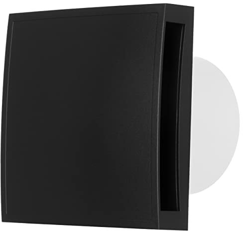 LIRAST Ø 100mm / 4 inch Anthracite Bathroom Fan - Ventilator for Bath Kitchen Toilet - Extractor Fans