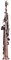 Brass Saxophon Gerade BB-Sopran-Saxophon-Sax-Holzwind-Instrumenten-Schnitzenmuster Mit Fallhandschuhen Tuch Riemen Pinsel Blasinstrument