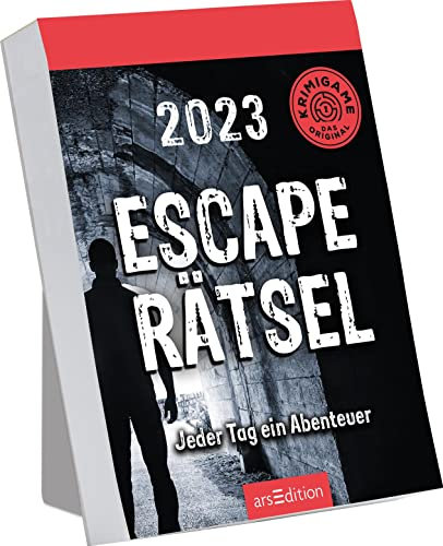 Abreißkalender Escape Rätsel 2023: Jeder Tag ein Abenteuer | Tagesabreißkalender mit Rätseln zum Aufstellen