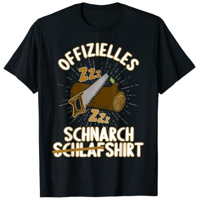 Offizielles Schlafshirt - Lustiges Schnarchen Schnarch T-Shirt