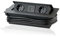 Steckdose versenkbar 2 Schuko Stecker/ 2 USB. Einbausteckdose mit 3 m Kabel für Küche, Büro. Platzsparende Anordnung der Steckplätze, 250V AC, IP20, schwarz, max 3600 Watt