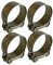 Boltza® Stainless Steel Single Bolt Hose Super Clamp 26-28mm Clip Silicone Rubber Exhaust x4