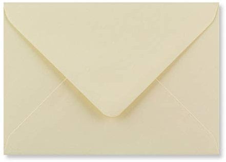 Umschläge für Grußkarten, 133 mm x 184 mm, Elfenbeinweiß, 50 Stück