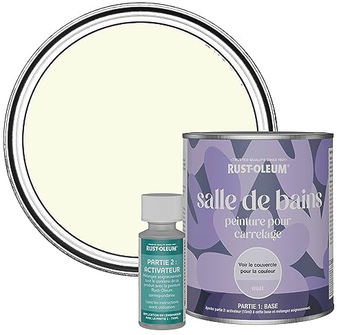 Rust-Oleum Beige Water-Resistant Bathroom Tile Paint in Matt Finish - Shortbread 750ml
