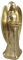 Deko Engel I Teelicht I Keramik I Teelichter I Kerzenständer I Weihnachtsdeko I Dekoration Weihnachten I große Figur (34 cm Gold)