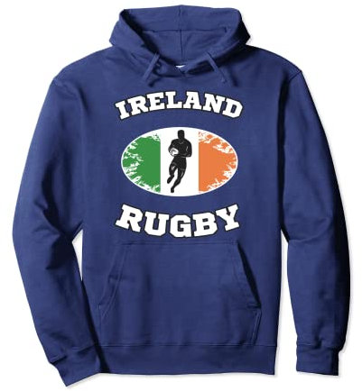 Irische Flagge Rugby Six Nations Team Pullover Hoodie