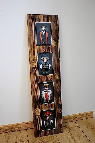 Black Forest Schwarzwaldbilder auf Holz „Matze“ 60 x 20 x 1.5 cm Design trifft Geschichte, eine perfekte Kombination aus modern und rustikal. (Originale von Sebastian Wehrle)