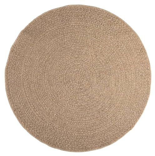 vidaXL Teppich 160 cm Jute-Optik Innen und Außen