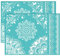 OLYCRAFT 2 Stück Selbstklebende Siebdruck Schablone Mandala Muster Netz Transfer Schablone Vintage Rand Eck Siebdruck Schablone Zum Malen Auf Holz DIY T-Shirt Stoff - 28x22cm