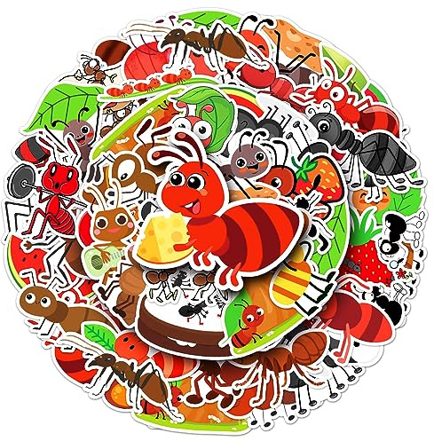 Affoto Käfer Aufkleber für Laptop (50 PCS),Geschenk für Kinder Jugendliche Erwachsene Jungen,Käfer Stickers Wasserdicht Vinyl Aufkleber für Scrapbook,Skateboard,Auto,Gepäck