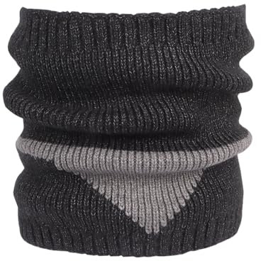 Minicloss Schlauchschal Warm Strick Halswärmer Herren, Unisex Warm Fleece Schal Multifunktionstuch Halstuch für Männer Jungen Motorrad Fahrrad Joggen Ski (Dunkelgrau)