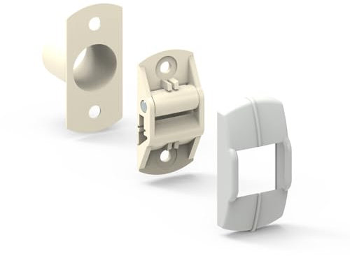 Guide sangle volet roulant fixation verticale blanc