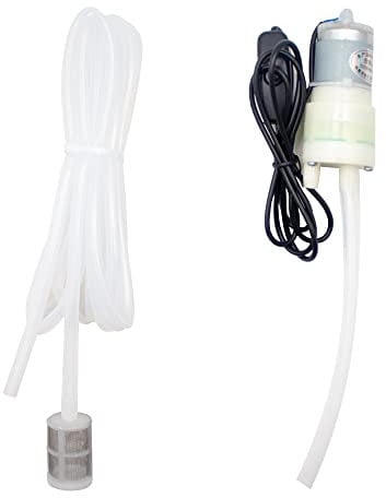 LeTkingok Mini Pompe à Vin électrique Domestique, Dispositif D'aspiration D'alcool Portable, équipement de Brassage avec Connecteur USB, Tube en Silicone de 3.0M